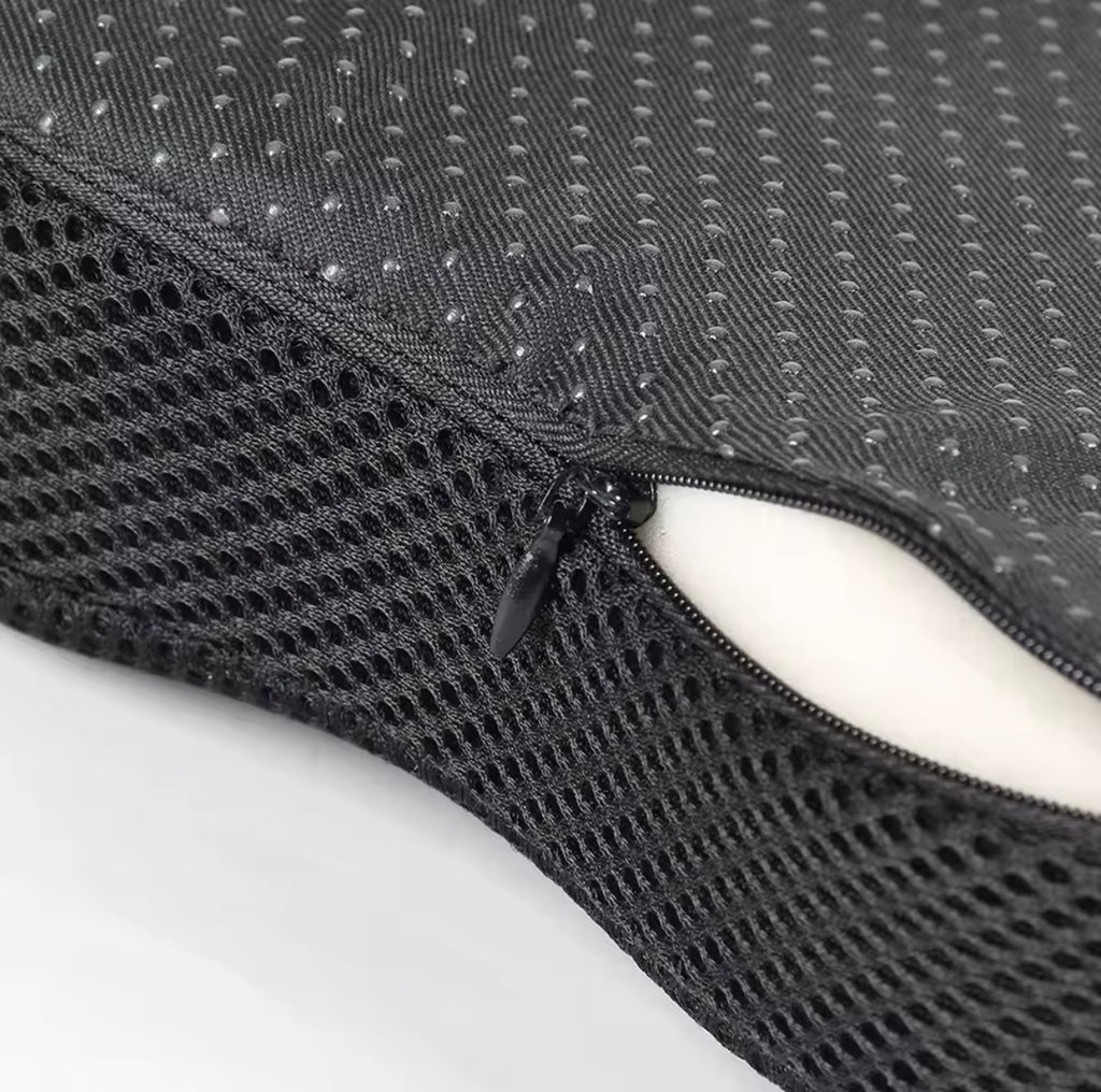 Ergonomikus párna szellőző huzattal, cipzárral és memóriahab béléssel