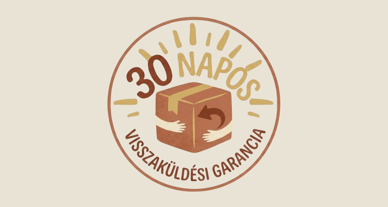 30 napos visszaküldési garancia pecsét